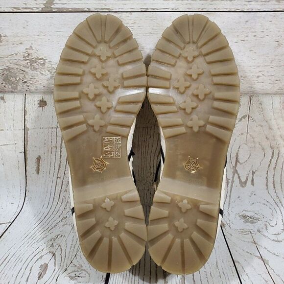 Charlotte Olympia Derby Oxford Womens Size 39 US 9 Ostrich Embossed Leather - Picture 12 of 13